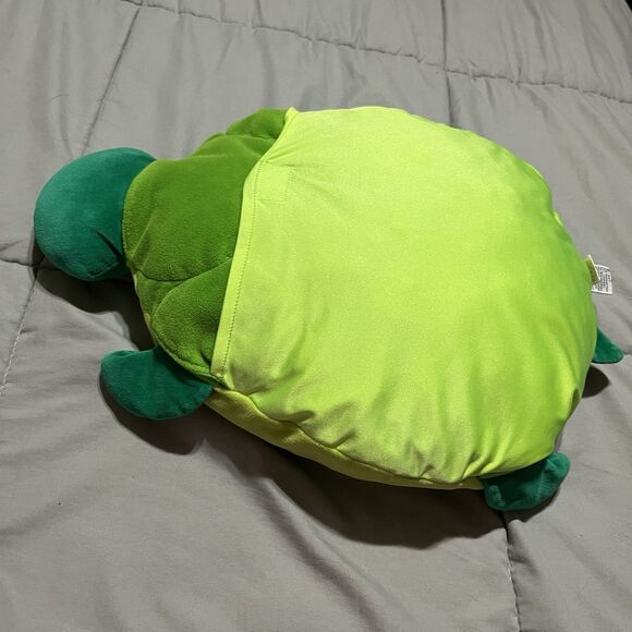 The Manhattan Toy Company Sea Turtle Green Purple Star Pocket 17" Stuffed Toy - Picture 7 of 9